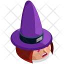 Witch Head Hat Icon