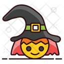 Witch Character Witch Face Wizard Icon