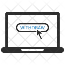Computer Laptop Withdraw Icon