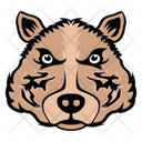Wolf Mascot Face Icon