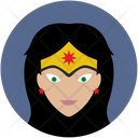 Woman Comics Hero Head Avatar Face Icon