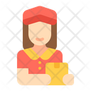 Woman Courier Icon
