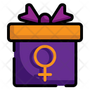 Woman Day Gift Gift Box Icon