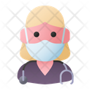Avatar Woman Nurse Icon