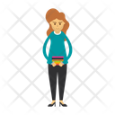 Women Employee Staff Icon