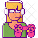 Woman Gamer Gamer Cap Icon
