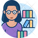 Woman Librarian Female Librarian Woman Icon