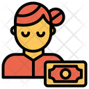Woman Pay Payment Icon