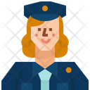 Occupation Avatar Policewoman Icon