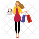 Woman Shopping Icon