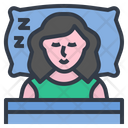 Woman Sleep Icon