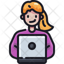 Computer Learning Education Icon