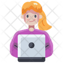 Computer Learning Education Icon