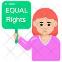 Equal Rights Women Protest Women Day Icon