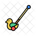 Wooden Duck Toy Icon