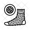 Wool Material Sock Icon