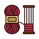 Wool Weaving Textile Icon