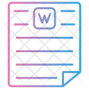 Word Document  Icon