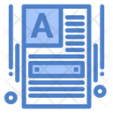 Word Document Web Builder First Page Icon