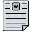 Word document  Icon