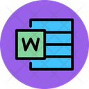 Word File Vector Icon Word File Word Icon