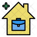 Work Home Save Icon