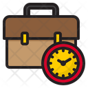Time Worker Work From Home Icon