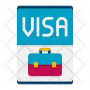 Work Visa Work Permit Visa Icon