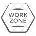Work Zone Construction Area Road Board Icon