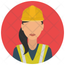 Construction Worker Woman Icon