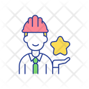 Worker Star Award Icon