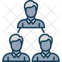 Workforce Management Icon - Download in Colored Outline Style