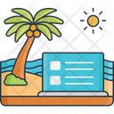 Working on vacation  Icon