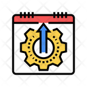Date Working Process Icon