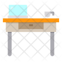 Working Table Furniture Interior Icon