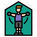 Workout At Home Home Fitness Exercise Icon