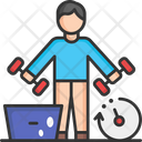 Workout Time Workout Fitness Icon