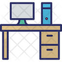 Workstation Computer Table Computer Icon