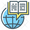Distance Learning Education World Education Globe Book Icon