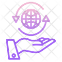 World Hand Icon