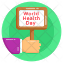 Placard World Health Day Placard World Health Day Icon