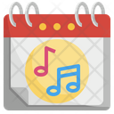 World Music Day Music Day Calender Icon