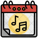 World Music Day Music Day Calender Musical Notes Song Icon