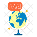 World Travel World Map Globe Icon