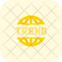 World Trend Global Trend Globe Icon