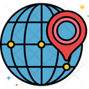 Worldwide Location Worldwide Global Icon
