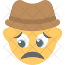 Worried Depressed Emoji Icon
