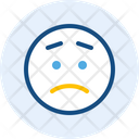 Worried Emoji Expression Icon