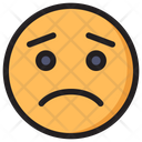 Worried Emoji Expression Icon