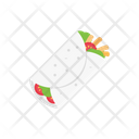 Shawarma Roll Fastfood Icon